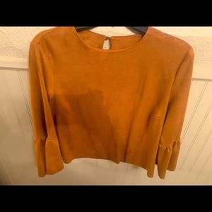 Suede blouse